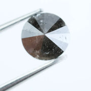 1.22 Ct Natural Black Diamond Round Brilliant Cut Loose Stone for Custom Jewelry and Timeless Engagement Rings