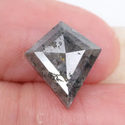 kite cut, black grey, natural loose diamond,  kite cut stone for custom engagement rings and sophisticated jewelry designs