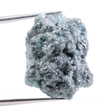 identification of raw blue diamond in rock and natural rough diamond stone 