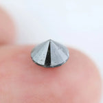1.22 Ct Natural Black Diamond Round Brilliant Cut Loose Stone for Custom Jewelry and Timeless Engagement Rings