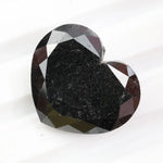 heart cut, black natural loose diamond, natural galaxy black diamond in a romantic heart cut with a vintage bridal jewelry design.