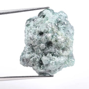 identification of raw blue diamond in rock and natural rough diamond stone 
