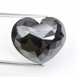 heart cut, black natural loose diamond, natural galaxy black diamond in a romantic heart cut with a vintage bridal jewelry design.