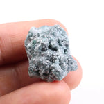 identification of raw blue diamond in rock and natural rough diamond stone 