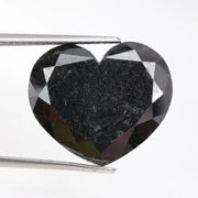 heart cut, black natural loose diamond, natural galaxy black diamond in a romantic heart cut with a vintage bridal jewelry design.