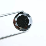 2.31 Ct natural black diamond round cut loose gemstone, deep black color faceted diamond for engagement ring, custom jewelry making, bold statement diamond, high quality loose black diamond stone for luxury design
