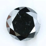 1.41 Ct natural black round shape diamond loose stone, deep black faceted diamond for custom jewelry making, bold engagement ring gemstone, high quality genuine black diamond for unique fine jewelry design