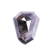 Natural grey diamond shield cut diamond, lab grown vs natural diamond side by side, salt and pepper diamond jewelry, grey diamond necklace, grey diamond.