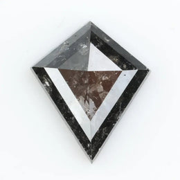 0.66 Ct Kite Cut Black Grey Brown Natural Diamond Unique Geometric Loose Stone for Jewelry
