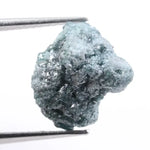 large raw diamond crystal with natural raw diamond in rock texture blue rough diamond 
