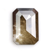 brown colour lab grown diamond nose stud with sparkle