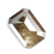 brown colour lab grown diamond nose stud with sparkle