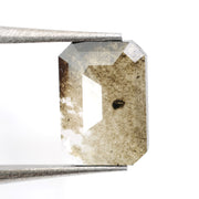 brown colour lab grown diamond nose stud with sparkle