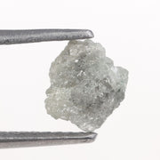 grey color raw uncut diamond ring and raw stone jewelry