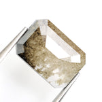 brown colour lab grown diamond nose stud with sparkle