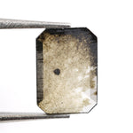 brown colour lab grown diamond nose stud with sparkle