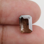 brown colour lab grown diamond nose stud with sparkle