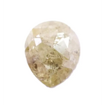 1.13 Ct pear cut light yellow diamond – antique natural loose diamond for wedding rings and fine jewelry