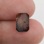 brown colour lab grown diamond nose stud with sparkle