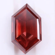 1.73 Ct Hexagon Cut Lab Grown CVD Diamond Red Color Lab Created Diamond for Bridal Ring