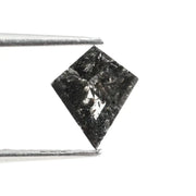 0.66 Ct Kite Cut Black Grey Brown Natural Diamond Unique Geometric Loose Stone for Jewelry