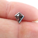 0.66 Ct Kite Cut Black Grey Brown Natural Diamond Unique Geometric Loose Stone for Jewelry