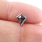 0.66 Ct Kite Cut Black Grey Brown Natural Diamond Unique Geometric Loose Stone for Jewelry