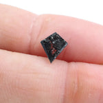 0.66 Ct Kite Cut Black Grey Brown Natural Diamond Unique Geometric Loose Stone for Jewelry