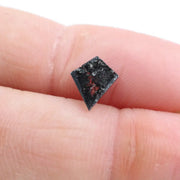 0.66 Ct Kite Cut Black Grey Brown Natural Diamond Unique Geometric Loose Stone for Jewelry