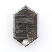 hexagon cut black loose natural diamond ring and natural diamond engagement ring