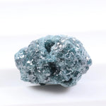 raw uncut diamond engagement ring with natural unpolished diamond appearance blue rough diamond 