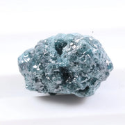 raw uncut diamond engagement ring with natural unpolished diamond appearance blue rough diamond 