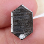 hexagon cut black loose natural diamond ring and natural diamond engagement ring