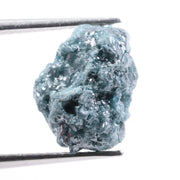 raw uncut diamond engagement ring with natural unpolished diamond appearance blue rough diamond 