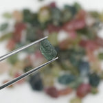 62.67 carat natural multicolor rough tourmaline gemstones
