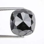 cushion cut , grey black loose natural diamond, cushion cut diamond vs emerald cut comparison gemstone shapes
