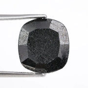 cushion cut , grey black loose natural diamond, cushion cut diamond vs emerald cut comparison gemstone shapes