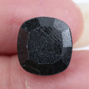 cushion cut , grey black loose natural diamond, cushion cut diamond vs emerald cut comparison gemstone shapes