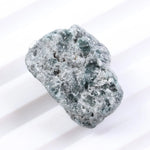 natural diamond identification comparing diamond stone and quartz crystal appearance blue rough diamond 