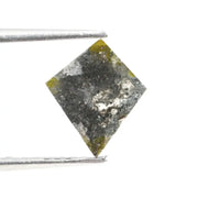 0.68 Ct brown yellow kite cut natural diamond with warm tones and unique shape for custom luxury jewelry