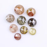 3.13 Ct round rose cut natural diamond lot loose fancy color gemstones for custom jewelry making and designer ring creations