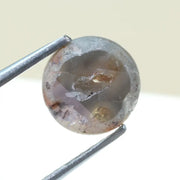 0.67 Ct earthy  grey round diamond, rustic rose cut natural loose salt and pepper diamond for custom jewelry design
