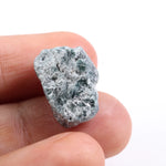 natural diamond identification comparing diamond stone and quartz crystal appearance blue rough diamond 