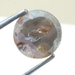 0.67 Ct earthy  grey round diamond, rustic rose cut natural loose salt and pepper diamond for custom jewelry design