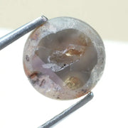 0.67 Ct earthy  grey round diamond, rustic rose cut natural loose salt and pepper diamond for custom jewelry design
