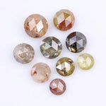 3.13 Ct round rose cut natural diamond lot loose fancy color gemstones for custom jewelry making and designer ring creations