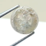 Fancy 1.25 carat grey white round cut loose diamond with natural inclusions, unique salt and pepper appearance, ideal for custom diamond rings and bespoke fine jewelry designs