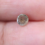 0.52 Ct round rose cut fancy light yellow natural diamond loose gemstone for fine jewelry making and custom engagement ring designs