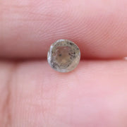 0.52 Ct round rose cut fancy light yellow natural diamond loose gemstone for fine jewelry making and custom engagement ring designs