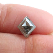 0.90 Ct brown grey green kite cut natural diamond with multi tone color and geometric shape for bold jewelry